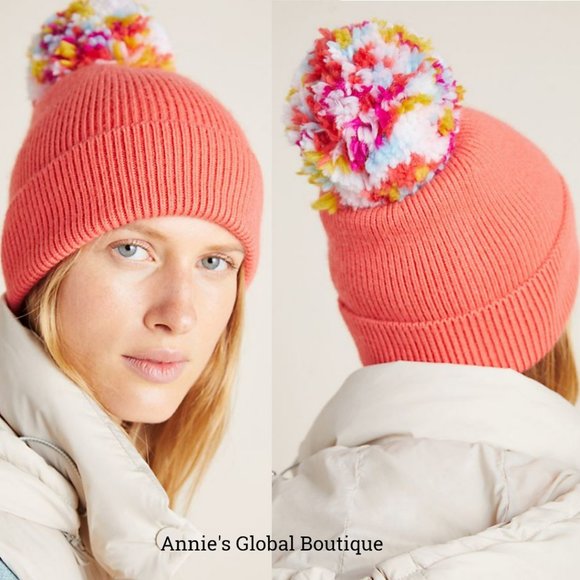 Anthropologie Accessories - HTF NWT ANTHROPOLOGIE Pick-A-Pom Multicolor Topper